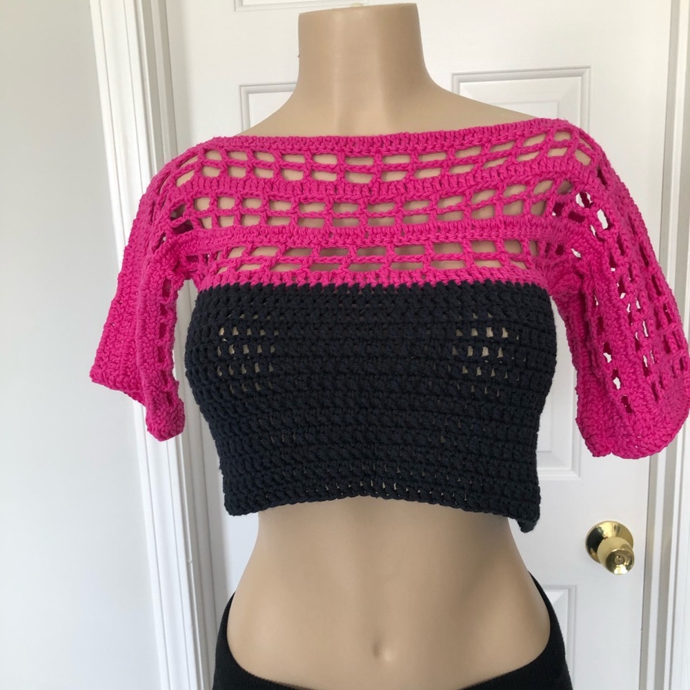 HANDMADE crochet crop top